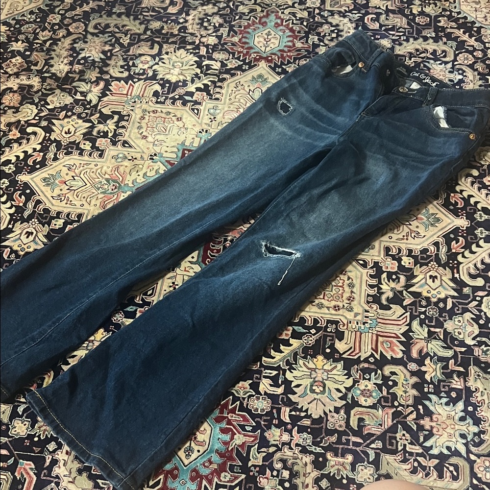 Cat & Jack kids Dark Blue Bootcut Jeans